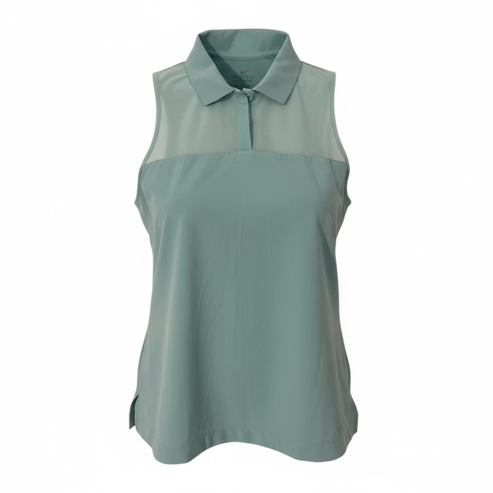 Nike Women's Sleeveless Polo Top - Teal